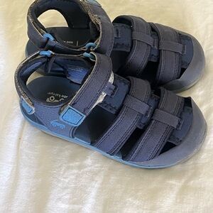 See Kai Run Kids Navy Blue Closed-Toe Strap Sandals size 11 toddler